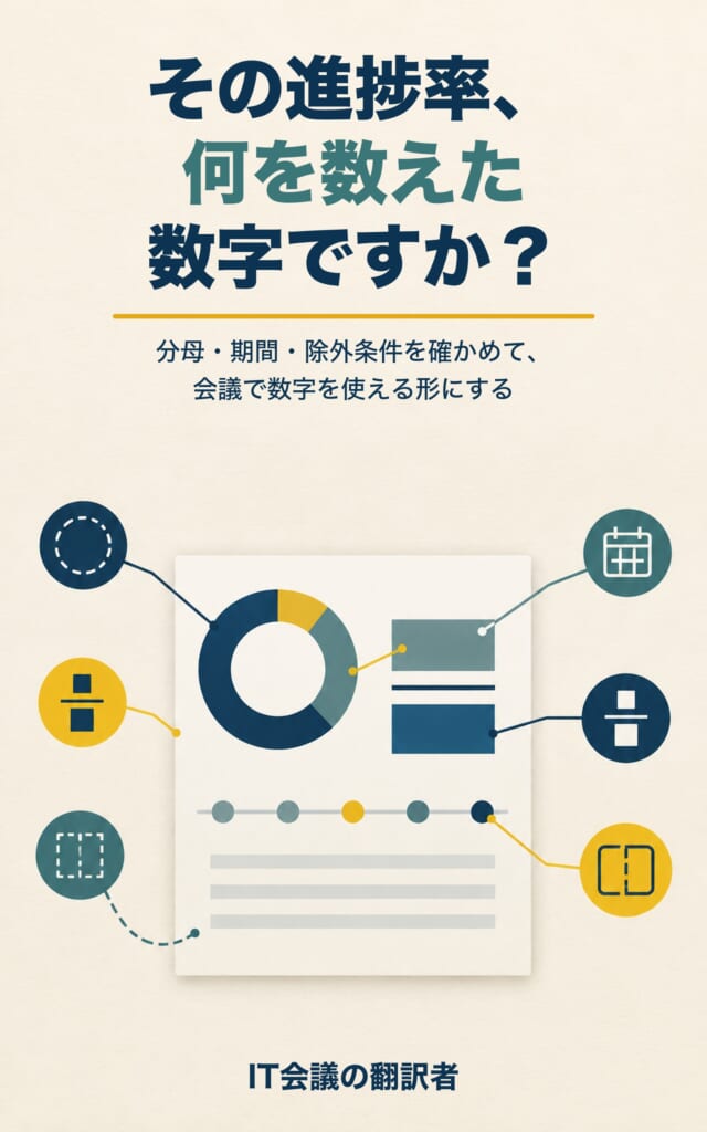 Kindle Book27『その進捗率、何を数えた数字ですか？』の表紙