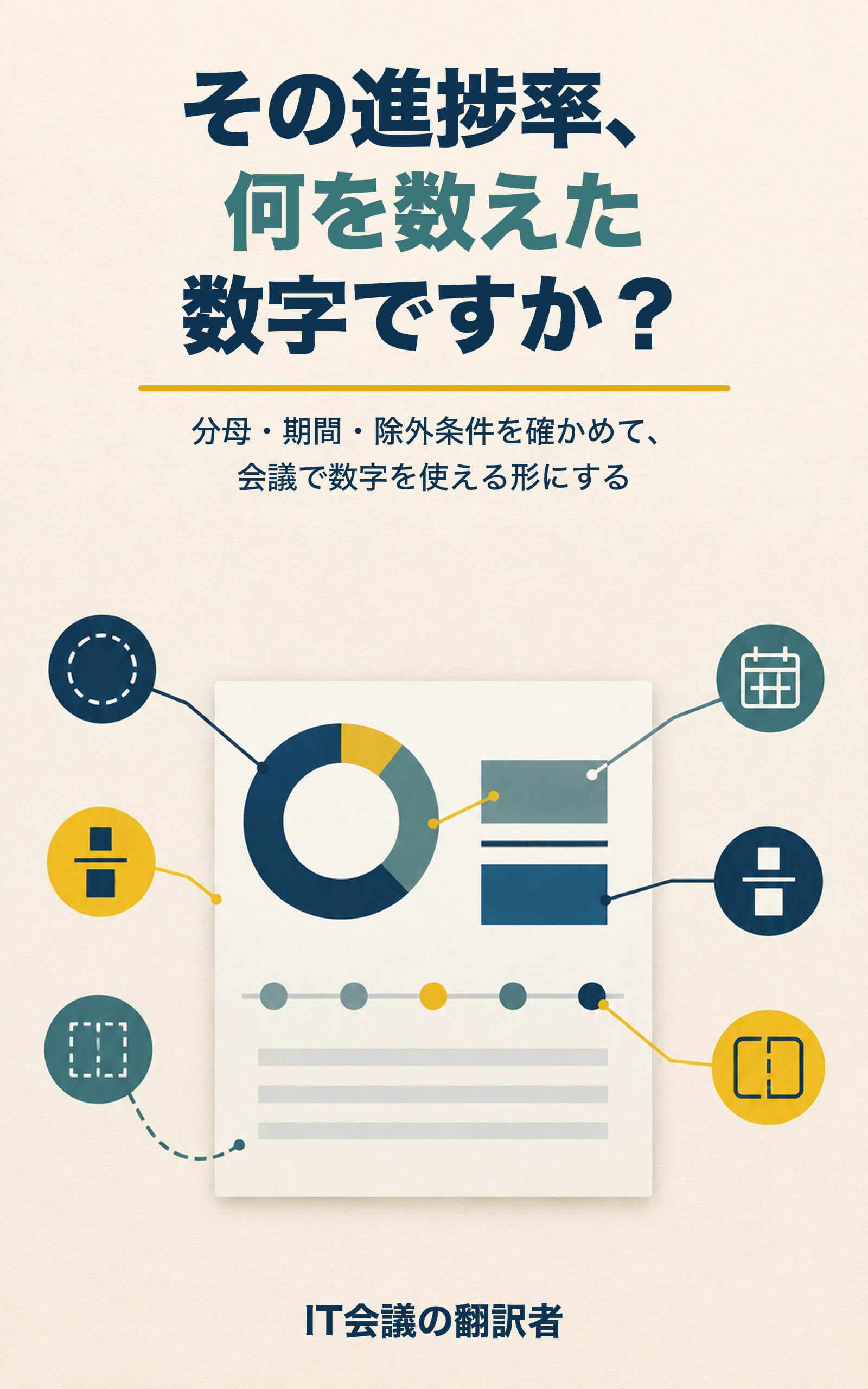 その進捗率、何を数えた数字ですか？ 表紙